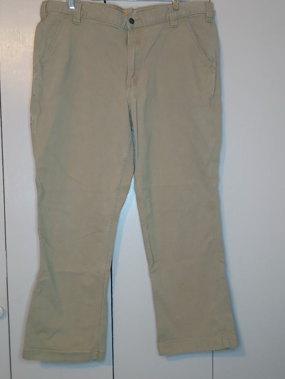 Carhartt Men's 40X27 Relax Fit Khaki Work Pants (1199G3)